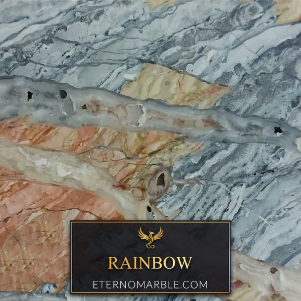 Rainbow travertine
